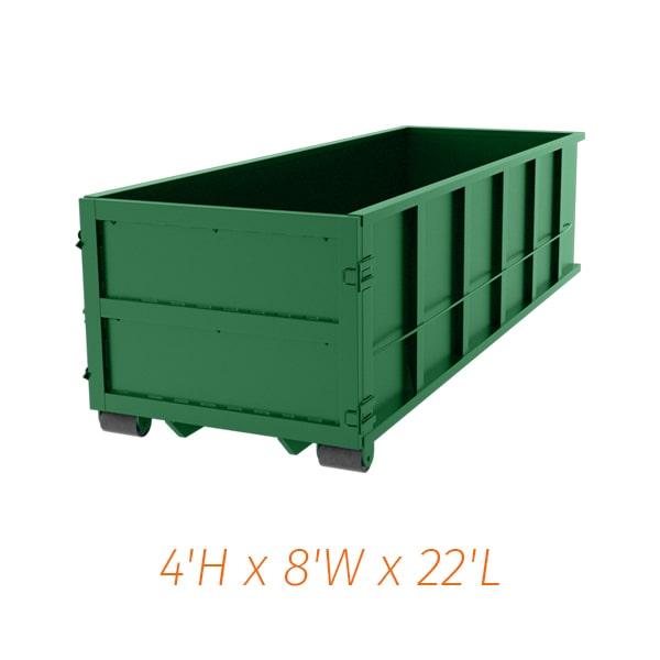 the cost of renting twenty yard dumpsters depends on the location and duration of the rental